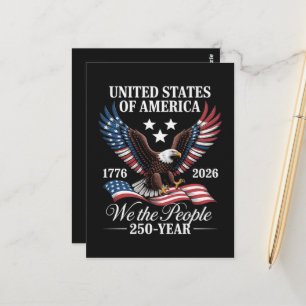 We The People 250 years america Postcard