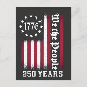 We The People 250th Years Anniversary USA Holiday Postcard