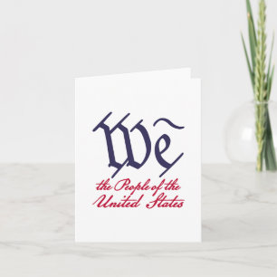 We the People 2 Thank You Card