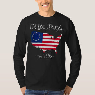 We The People 4th Of July Betsy Ross Flag Us Patri T-Shirt