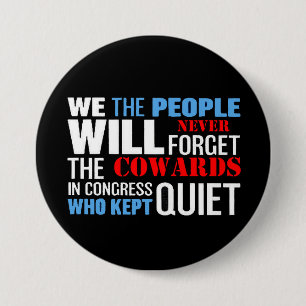 we the people... 7.5 cm round badge