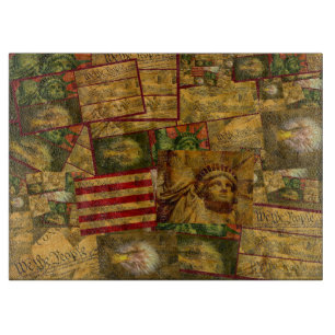 We The People American Constitution Cutting Board