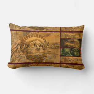 We The People American Constitution Lumbar Cushion