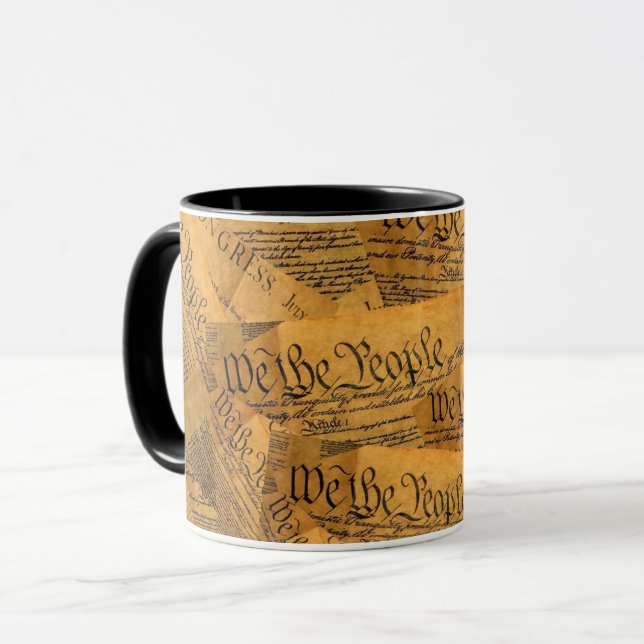 We The People American Constitution  Mug (Front Left)