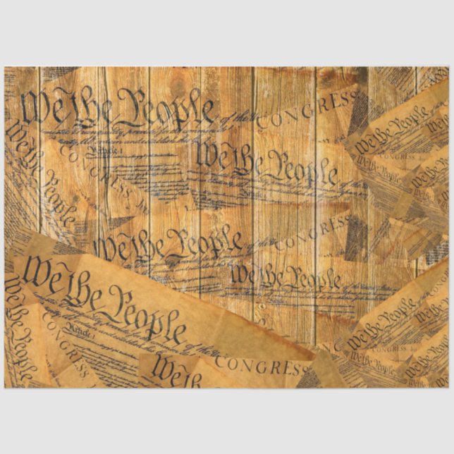 We The People American Constitution Tissue Paper (Front)
