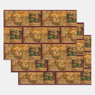 We The People American Constitution  Wrapping Paper Sheet