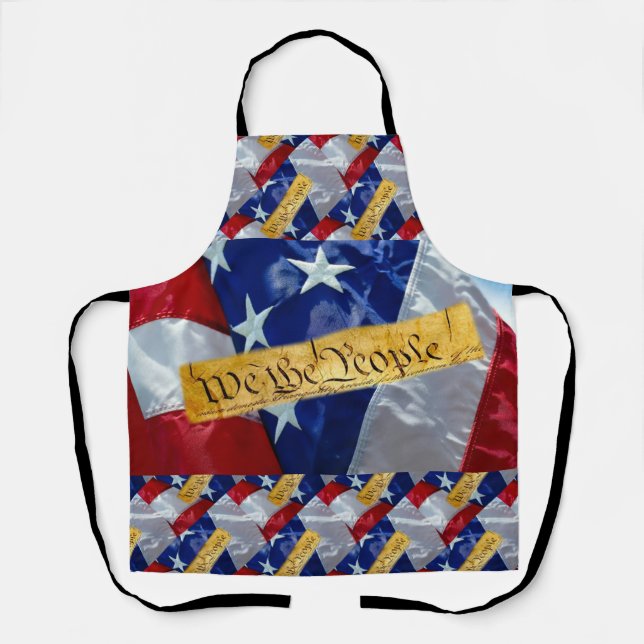 We The People American Flag Apron (Front)