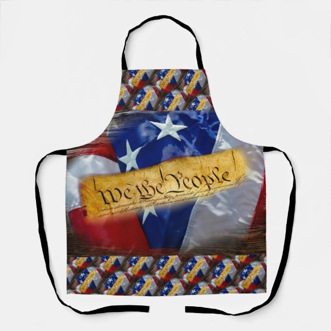 We The People American Flag Apron (Front)