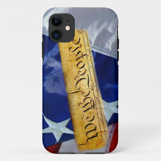 We The People American Flag Case-Mate iPhone Case (Back)
