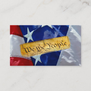 We The People American Flag Enclosure Card
