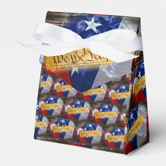 We The People American Flag Favour Box (Front Side)