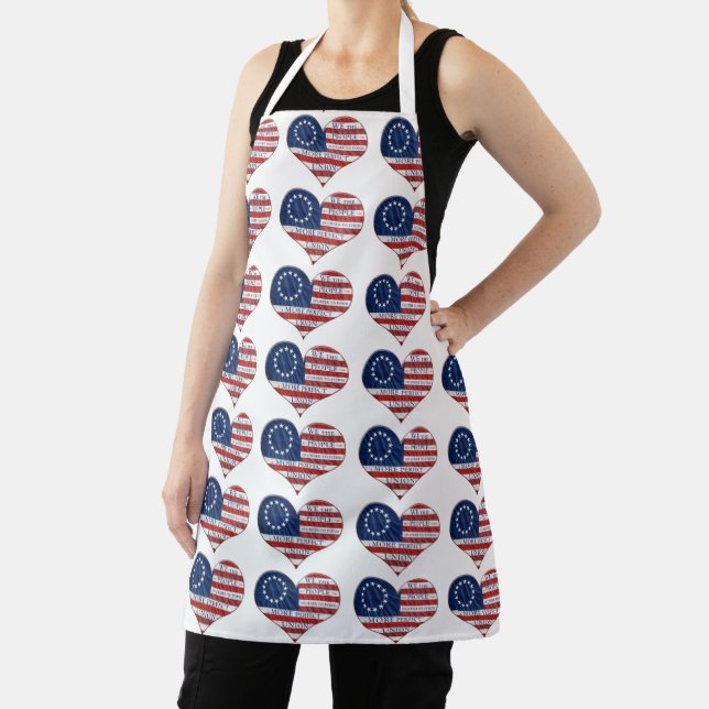 We The People American Flag Heart Apron (Insitu)