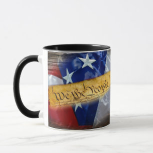We The People American Flag Mug