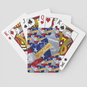 We The People American Flag Playing Cards