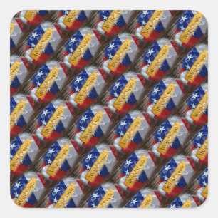 We The People American Flag Square Sticker