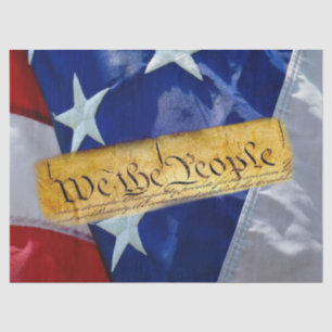 We The People American Flag Tissue Paper