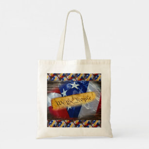 We The People American Flag Tote Bag