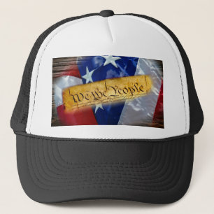 We The People American Flag Trucker Hat