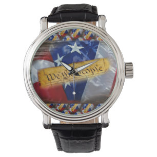 We The People American Flag Watch