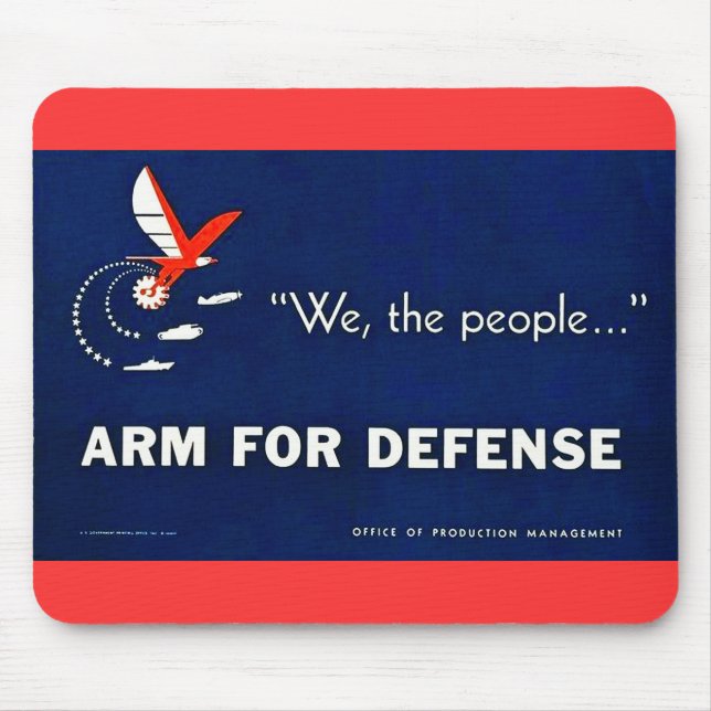 We the People Arm for Defence Mouse Pad (Front)