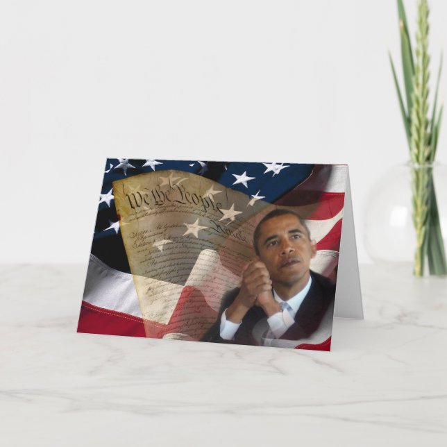 We the People...Barack Obama & the Constitution Card (Front)
