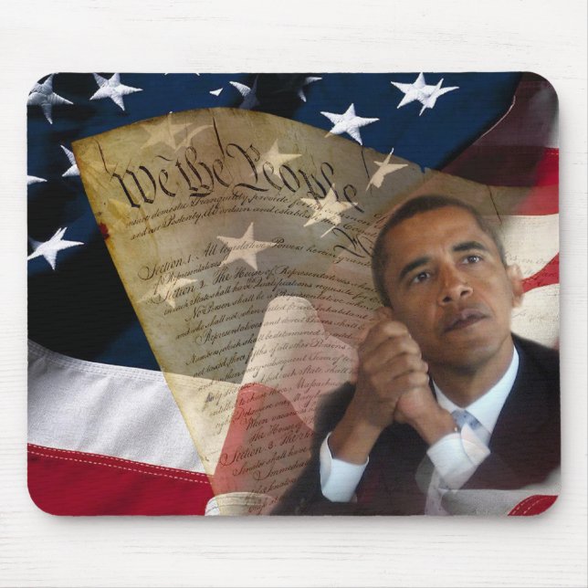 We the People...Barack Obama & the Constitution Mouse Pad (Front)