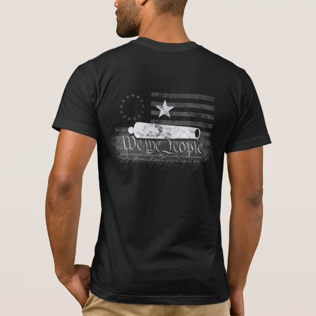 WE THE PEOPLE BETSY ROSS CC VINTAGE AMERICAN FLAG T-Shirt (Back)