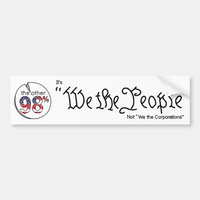 "We the People" Bumper Sticker (Front)