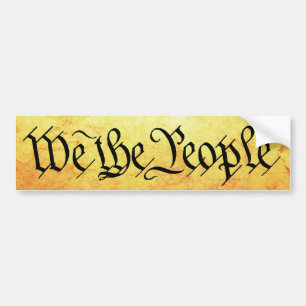 We The People Bumper Sticker