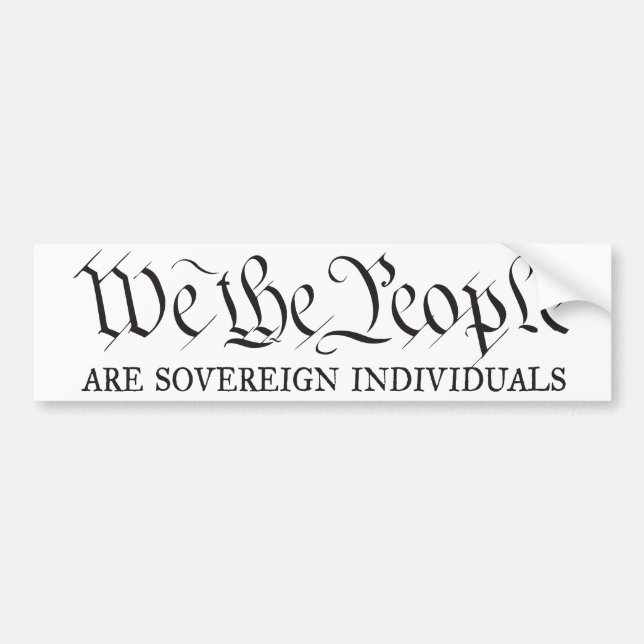 We the People Bumper Sticker (Front)