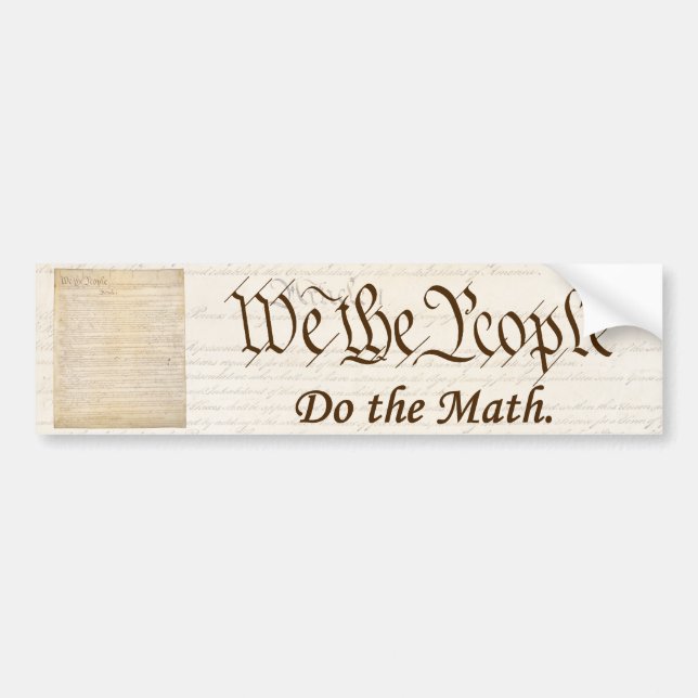 We the People - Bumper Sticker #2 (Front)