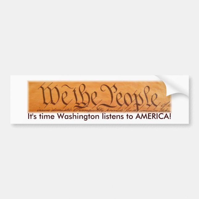 WE THE PEOPLE Bumper Sticker II (Front)
