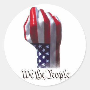 We the People Classic Round Sticker