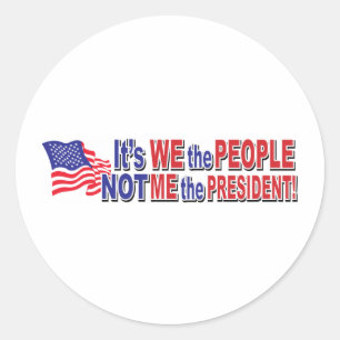 We-The-People Classic Round Sticker