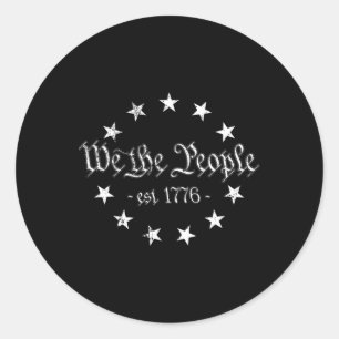 We The People Classic Round Sticker
