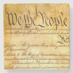 We the People - Constituion Stone Coaster
