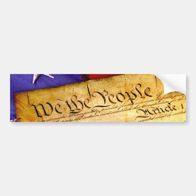 We the People Constitution of the United States Bumper Sticker (Front)