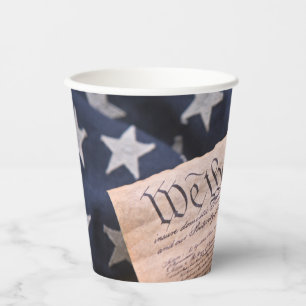 We the People Constitution Paper Cups