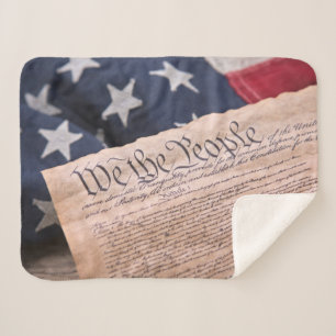 We the People Constitution Sherpa Blanket