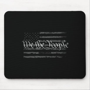 We The People Flag Vintage Usa 250 Years 4th July Mouse Pad