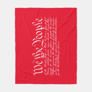 We the People Fleece Blanket