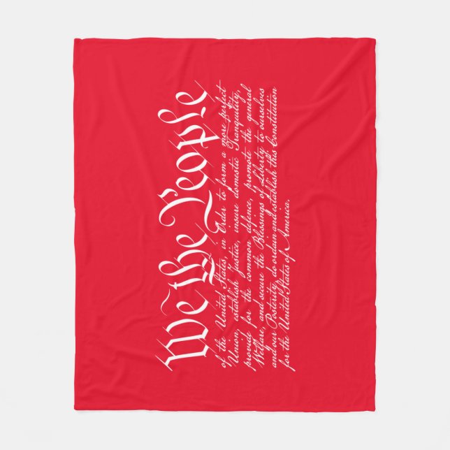 We the People Fleece Blanket (Front)