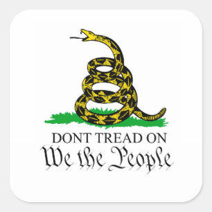We the People Gadsden Flag Sticker