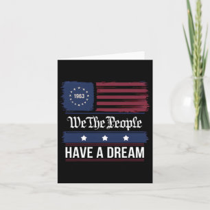 We The People Have A Dream Black History Month Card
