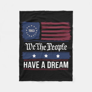 We The People Have A Dream Black History Month Fleece Blanket