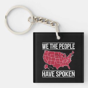 We the People Have Spoken Map of 2024 Election  Key Ring