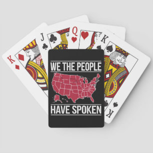 We the People Have Spoken Map of 2024 Election  Playing Cards