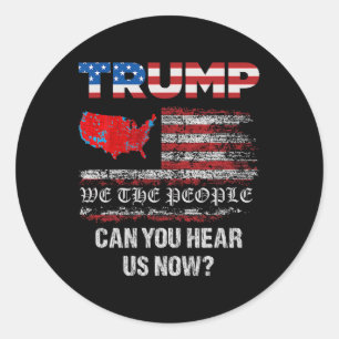 We The People Have Spoken Map Of 2024 Election Res Classic Round Sticker