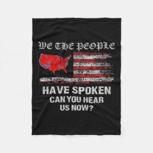 We The People Have Spoken Map Of 2024 Election Res Fleece Blanket
