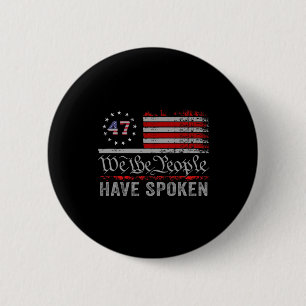 We The People Have Spoken Trump 2024 Election Map 6 Cm Round Badge